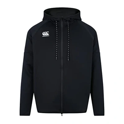 Image of Canterbury Men&#039;s Tech Hoody V2, Black/Gunmetal Grey, XS