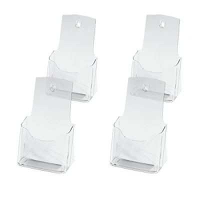Image of SIGEL LH113 Table Top Literature Holder, for A6 and DL, uv resistant acrylic, clear, 4 Pieces