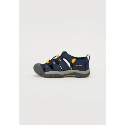 Image of Keen Newport H2 Youth Walking sandals for kids, Size: 2, Naval academy/keen yellow Textile/synthetics