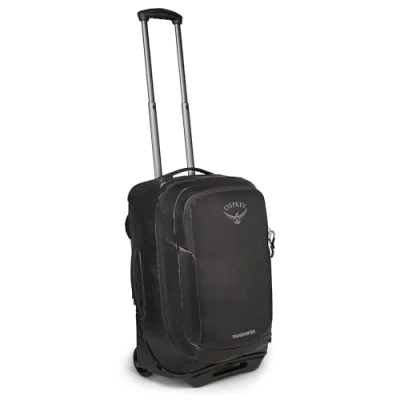 Image of Osprey Rolling Transporter Carry On Unisex Duffel Bag Black O/S
