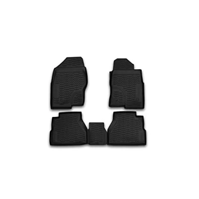 Image of Element Tailored Custom Fit 3D Rubber Floor Mats for NISSAN Navara Double Cab, 2010 2015