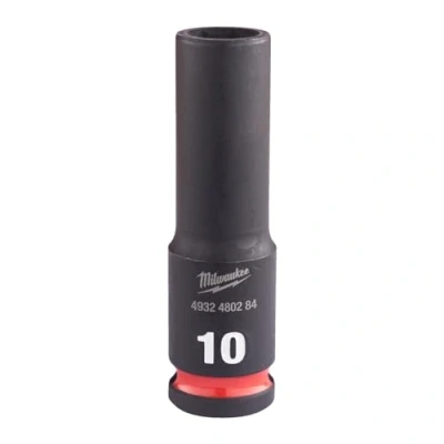Image of Milwaukee 3/8&quot;SQ Drive Shockwave Impact Socket 10mm Deep Ii