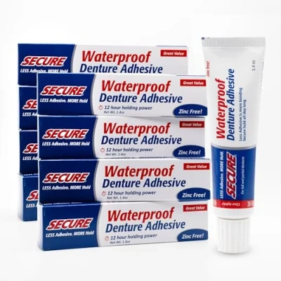 Image of Secure Denture Adhesive Cream Pack of 12