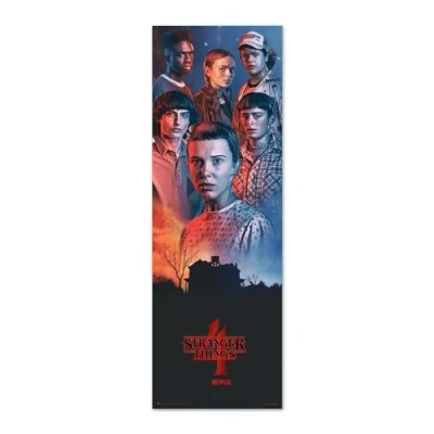 Image of Grupo Erik Stranger Things Poster 20.8 x 62.2 inches / 53 158 cm Shipped Rolled Up Cool Posters Art &amp; Prints Door