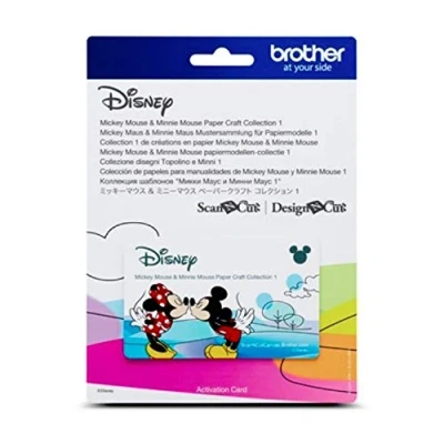 Image of Brother ScanNCut Disney Card Mickey &amp; Minnie Paper Craft Collection X 26 Designs