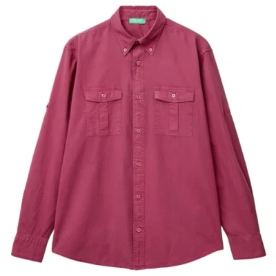 Image of United Colors of Benetton Men&#039;s 5kgpuq04s Shirt, Pink, XL