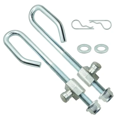 Image of DABAZUALY 2 Set of GX24864 Mower Deck Lift Linkage Rod kit Compatible with John Deere D100 D105 D110 D120 D125 D130 D140 D150 D155 100 Series Tractor