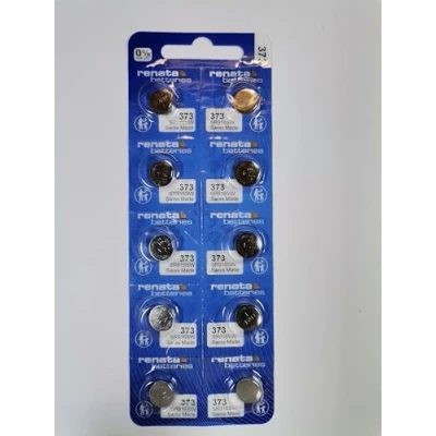 Image of 10 x Renata 373 Swiss Made Lithium Coin Cell Battery SR916SW