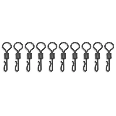 Image of Bank Tackle Size 8 Big Eye Quick Change Swivels (x 10 Pack)