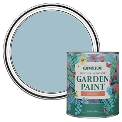 Image of Rust Oleum Blue Mould Resistant Garden Paint In Satin Finish Nan’s Best China 750ml