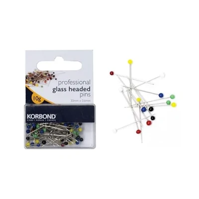 Image of KORBOND Sewing Pins, Multi Colour, 1 Inch