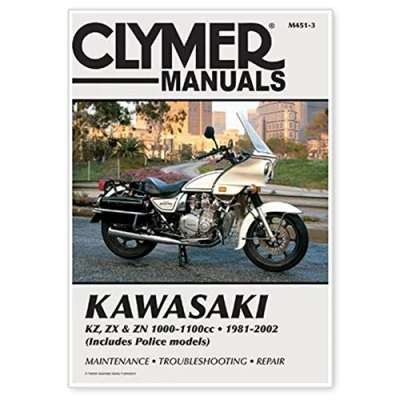 Image of Kawasaki KZ, ZX &amp; ZN 1000 1100cc Motorcycle (81 02) Service Manual (Paperback)