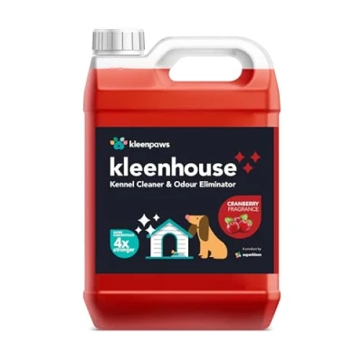 Image of Superkleen Kleenhouse Kennel Cleaner and Odour Eliminator Dog Safe Disinfectant Super Concentrate Cranberry Fragrance (5L (20L))