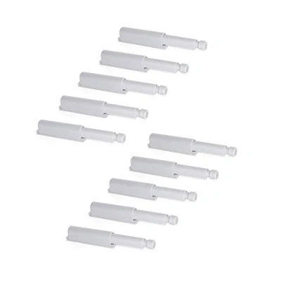 Image of Emuca 1275221 Push to open system for hinged furniture door/drawer with damper, grey, Set of 10 pcs