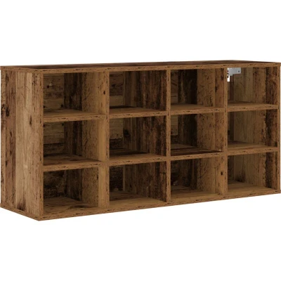 Image of Shoe Cabinet Old wood 52.5 x 30 50 cm Engineered Vidaxl