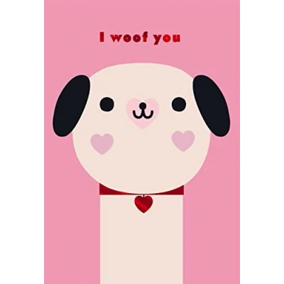 Image of Hallmark from The Dog Valentine&#039;s Day Card I Woof You