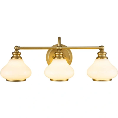 Image of Hinkley Ainsley Wall Lamp Brushed Brass, IP44