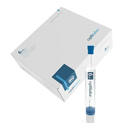 Image of OptiLube Syringes (x25) Sterile Lubricating Jelly in 6ml and 11ml Syringes, Water Soluble pH balanced Easy to Use Syringe Format (OptiLube Box of 25)