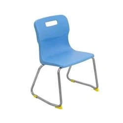 Image of Titan Skid Base Chair Size 3 350mm Seat Height Sky Blue T23 CB