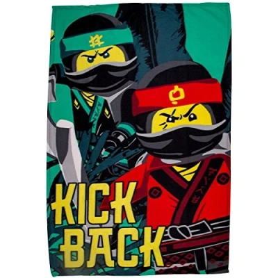 Image of LEGO Ninjago Movie &#039;Jungle&#039; Fleece Blanket Large Print Design