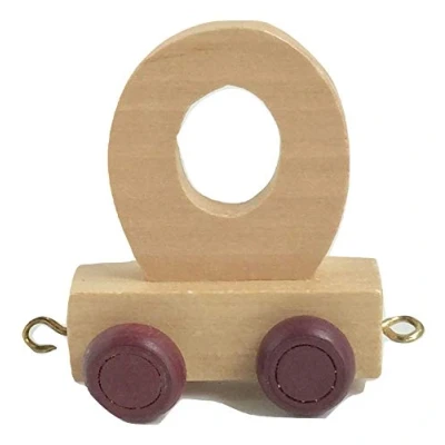 Image of Childrens Personalised Wooden Alphabet Letter Train A Z Name Set All Letters Available (Letter O)