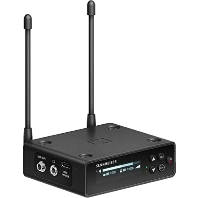 Image of Sennheiser EW DP EK (S1 7) Portable Digital UHF Receiver for use with D SK Bodypack, SKM S Handheld, or SKP Plug On Transmitters Black (700053)