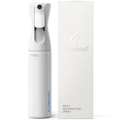 Image of FLAIROSOL, The Original. Spray Bottle for Pets, Plants, Home and More, Ultra Fine Continuous Mist with 1,001 uses. Trusted by Professionals. Patented Technology. 300ml, White Bottle, Blue Print