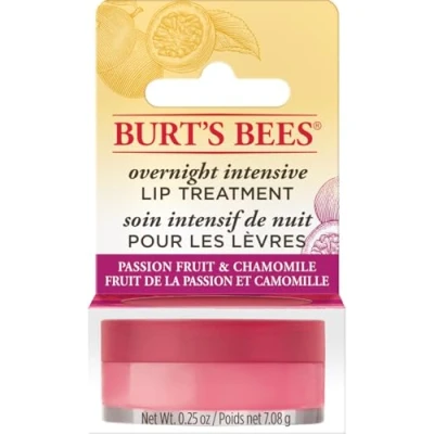 Image of Burt&#039;s Bees Nourishing Passion Fruit &amp; Chamomile Lip Mask, Intense Repair with Ceramides Ultra Conditioning Oils, 7.08g