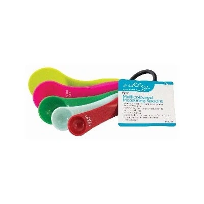 Image of 5pc Multicolour Polypropylene Measuring Spoons Set By Ashley