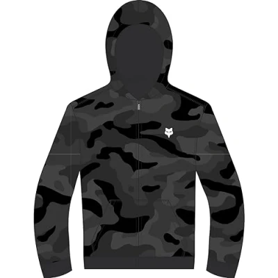 Image of FOX Unisex Kid&#039;s Sudadera Con Capucha Junior Head Black Camo Yl Hoodie, L
