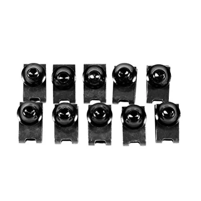 Image of 10pcs Motorcycle Fairing Body Screws Bolt Kit 5 * 16MM Screw Set Spire Speed Fastener Clip Nut(Black)