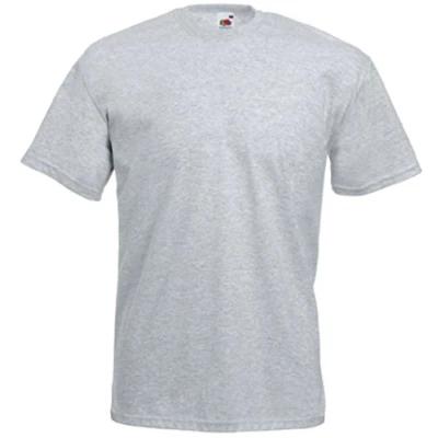 Image of Fruit of the Loom Men&#039;s Heavy T Shirt, Heather Grey, Small