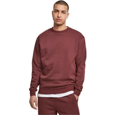 Image of Urban Classics Crewneck Sweatshirt, Men&#039;s, Size: 3XL, Cherry