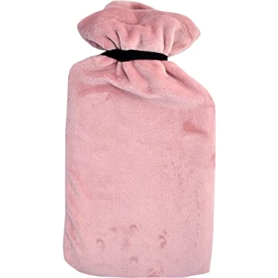 Image of Vagabond Bags Ltd Extra Large 2.7 Litre Hot Water Bottle and Cuddlesoft Cover, Rose