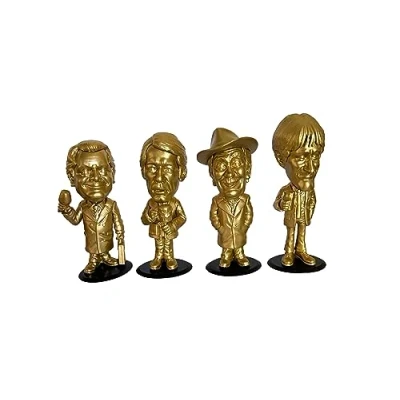 Image of Sporting Profiles Only Fools and Horses Mini Bobble Buddies bobblehead Set 2 GOLD Complete of 4 inc Grandad Trigger