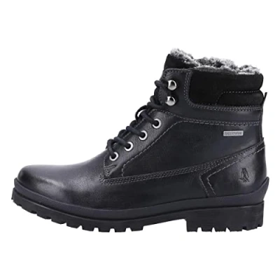 Image of Hush Puppies Women&#039;s Annay Mid Calf Boot, Black, 5 UK