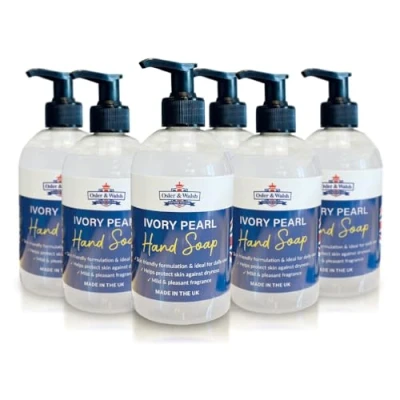 Image of Osler &amp; Walsh Luxury Pearl Hand Soap Pack of 6 500ml Pump Bottles
