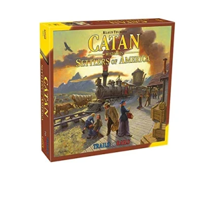 Image of CATAN Histories Settlers of America Board Game Ages 12+ 3 4 Players 90 Minutes Playing Time