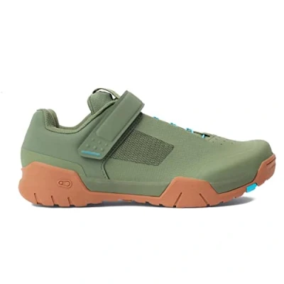 Image of Crankbrothers Mallet E Speed Lace Cycling Shoes, Green/Blue/Gum, UK 10 / EU 44.5