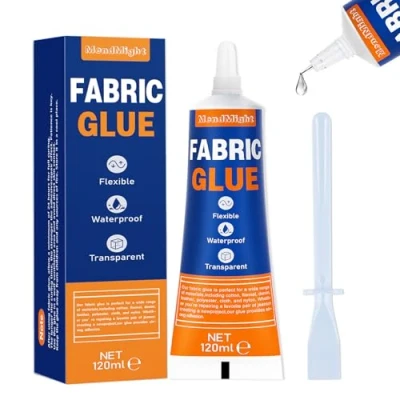 Image of 120 ml Fabric Glue for Clothes, Material Fabric, Textile Glue, Strong Crafts, Upholstery, Material, and Felt