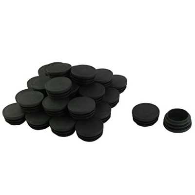 Image of Sourcingmap Plastic Blanking End Caps Inserts Bung Round Pipe Tube Insert 38mm Dia Thread 30pcs Black