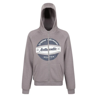 Image of Regatta Mens Orginal Full Zip Hoodie (Rock Grey Marl) Size Large