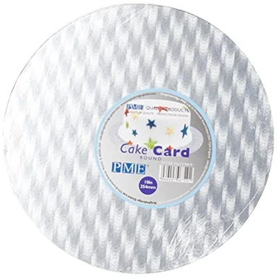 Image of PME CCR819 Round Cake Card 10&quot; / 254 mm, Cardboard, Silver
