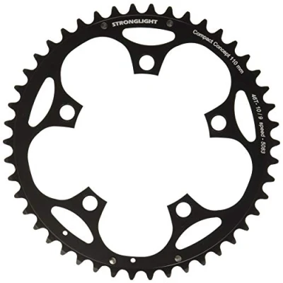 Image of Stronglight 5 Arm/110PCD Chain Ring Black, 46 T