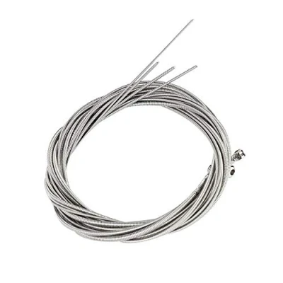 Image of Dilwe Bass Strings, 5 Pcs Stainless Steel Strings for Electric Guitar Replacement Parts Accessories