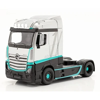 Image of Bburago B18 32202 Street FIRE HAULERS Custom CABS Die Cast Truck MB ACTROS GIGASPACE 1:43 Scale Colelctible Toy Model, Assorted Designs and Colours