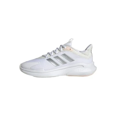 Image of adidas Women&#039;s AlphaEdge + Shoes Sneaker, Cloud White/Silver Metallic/Quartz, 9 UK