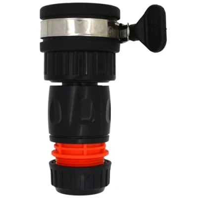 Image of Universal Tap to Hose Connector Kit with Quick Release Connector, Fits 1/2&quot; 5/8&quot; Garden Hose, Watertight, Easy Fit, Hozelock Compatible (for 22 24 mm Taps)