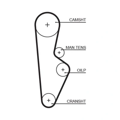 Image of 06141PC6305, 14400PC6004, 14400PD2004 Timing Belt GATES FleetRunner Micro V Stretch Fit 5082XS 108 1029mm 24mm HONDA: ACCORD 3, PRELUDE 2