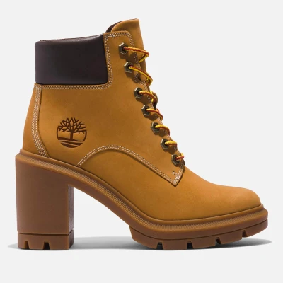 Image of Timberland Allington High heeled ankle boots wheat, Women&#039;s, Size: 4, Wheat Leather/synthetics